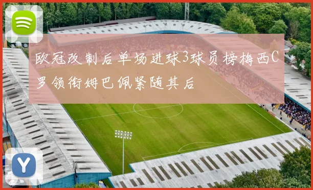 欧冠改制后单场进球3球员榜梅西C罗领衔姆巴佩紧随其后